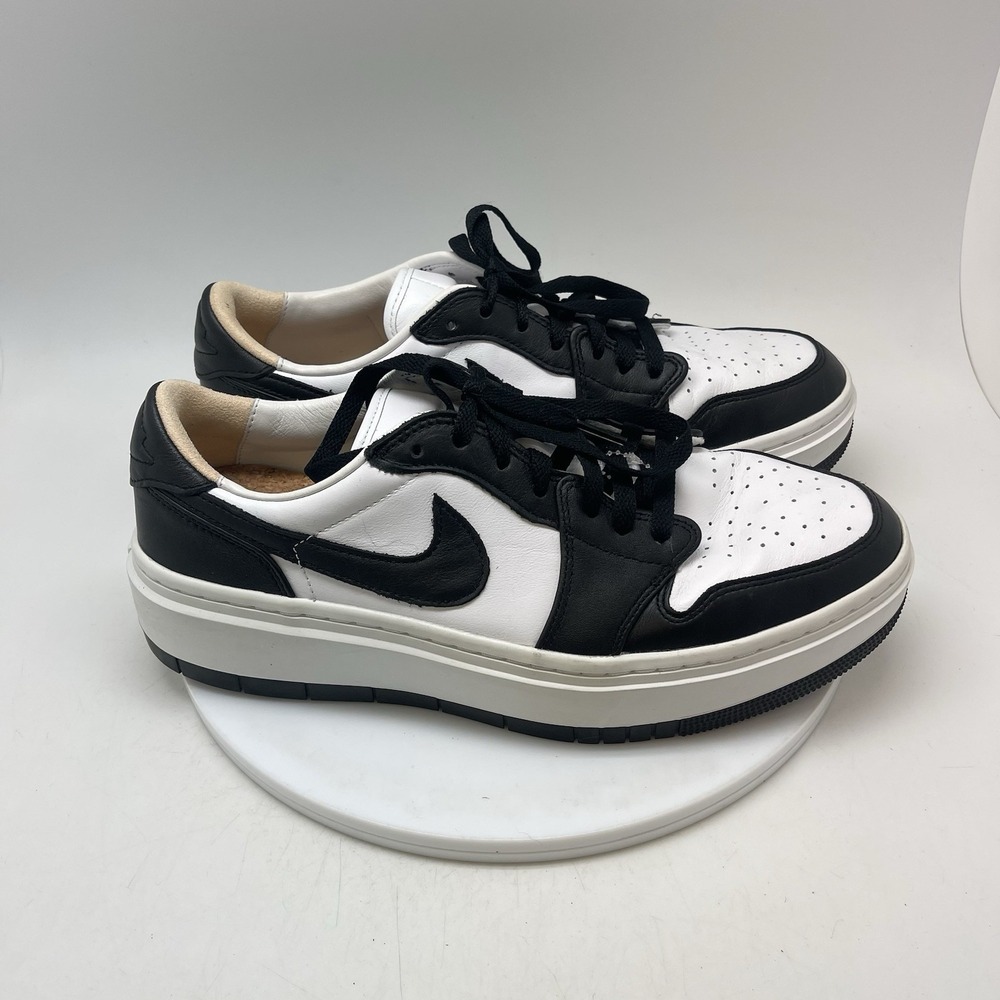 Nike Air Jordan 1 Elevate Low Womens 12 Black White Athletic Shoes Sneakers